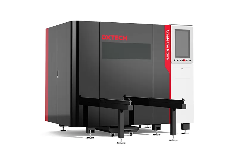 enclosed small laser cutting machine dxtech metal laser cutter (1) yuksek hassasiyetli kapalı kucuk lazer kesim makinesi